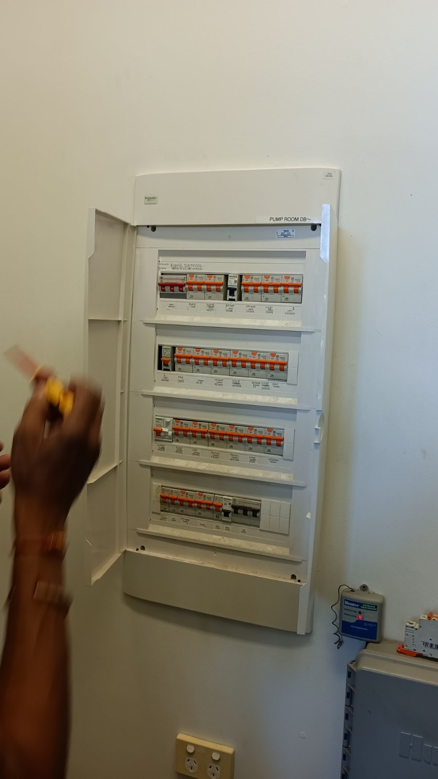 Circuit breaker panel installation