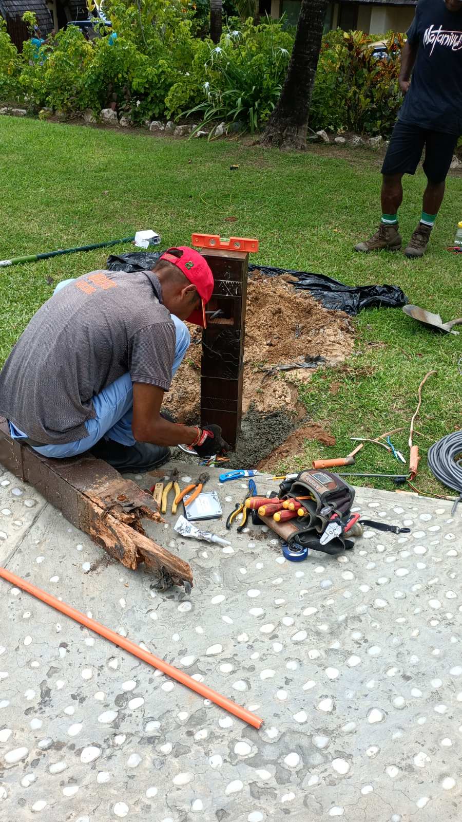 Underground electrical work